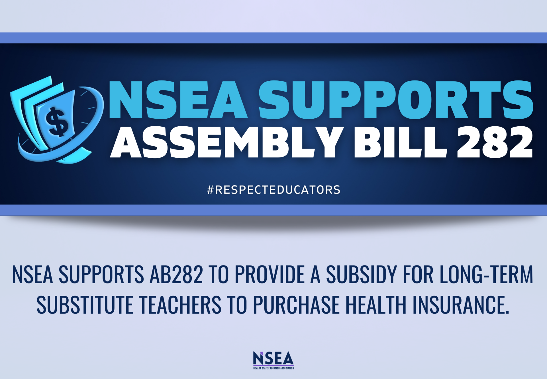 Memo NSEA Supports AB282 Nevada State Education Association