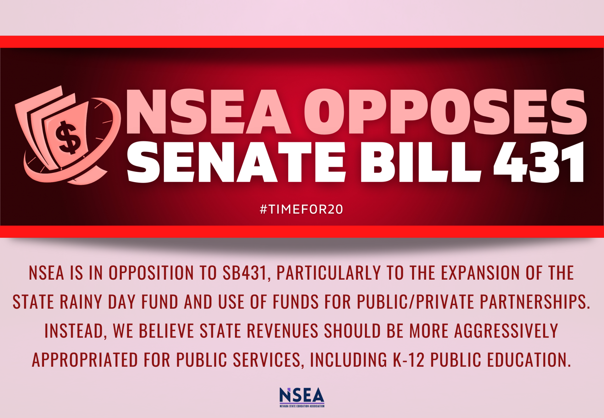 Memo NSEA Opposes SB431 Nevada State Education Association